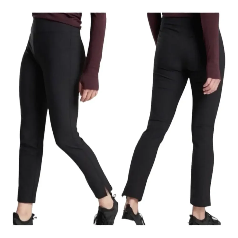 Athelta womens 14 L XL black casual pants wander slim business ankle